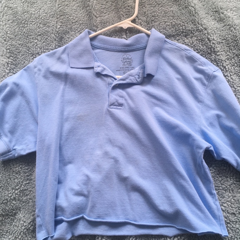thrifted large button down
